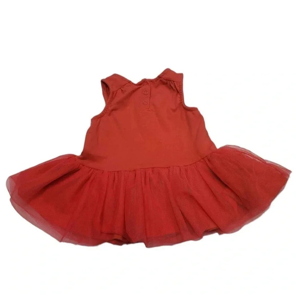 Juicy Couture Tulle Dress Coral  Gold Size 12M - Picture 2 of 9